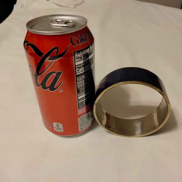 Iris Apfel & Bajalia Blue Lapis Lazuli Statement Bangle Bracelet - Picture 12 of 13